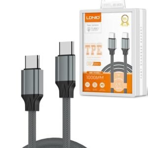 CABLE LDNIO LC441C DE CARGA RÁPIDA USB-C A USB-C 65W DE 1 M