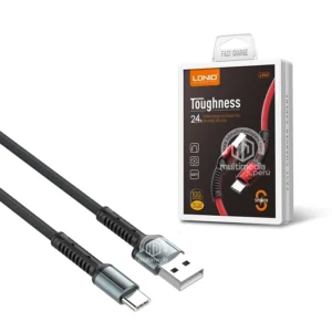 Cable USB Tipo C 1 Metro LDNIO LS63 | Carga Rápida 2.4A y Sincronización Reforzada