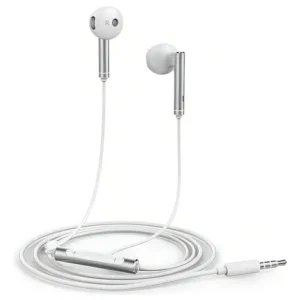 HUAWEI AM116 Auriculares intrauditivos con micrófono y control de volumen metálico Cancelación de ruido Llamadas de audio de alta definición para HUAWEI Honor