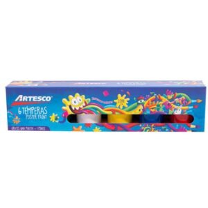 Témpera Artesco Set X 6 Colores + Pincel + Paleta