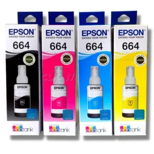 Tinta Epson 664 CIAN,MAGENTA,AMARILLO Y NEGRO INK MATE