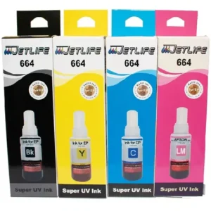 Tinta Epson 664 JetLife CIAN,MAGENTA,AMARILLO Y NEGRO